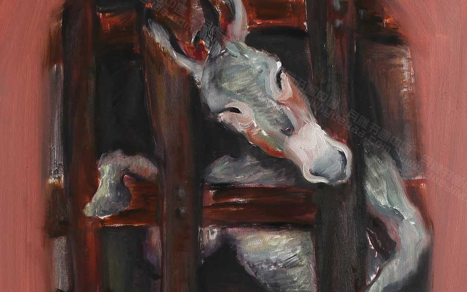 2013哈尔滨师范美术学院毕业展作品 国云辉 油画作品自由80x80cm高清