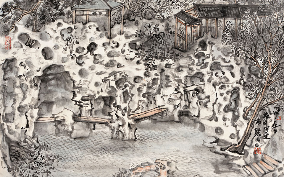 扬州写生系列一高清_扬州写生系列一程灿高清_程灿扬州写生系列一高清_程灿_当代