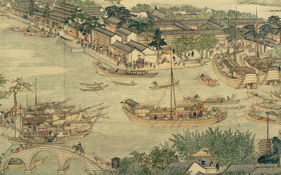 姑苏繁华图卷全图002高清_徐扬姑苏繁华图卷全图002高清_姑苏繁华图卷全图002徐扬高清_徐扬_清代