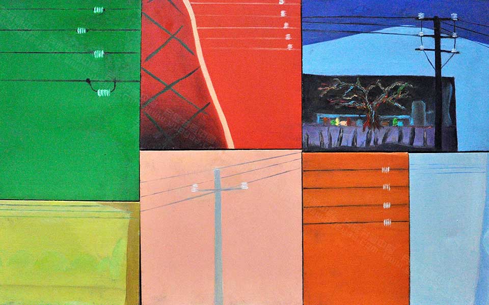 2013哈尔滨师范美术学院毕业展作品 贺霜 旅途60x100cm高清