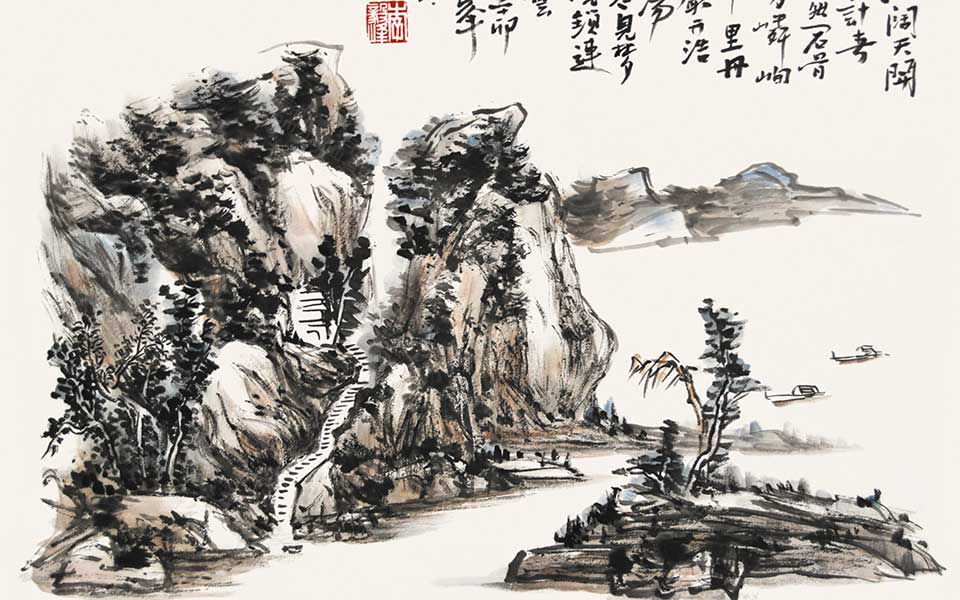 江阔天开高清_江阔天开李毅峰高清_李毅峰江阔天开高清_李毅峰_当代