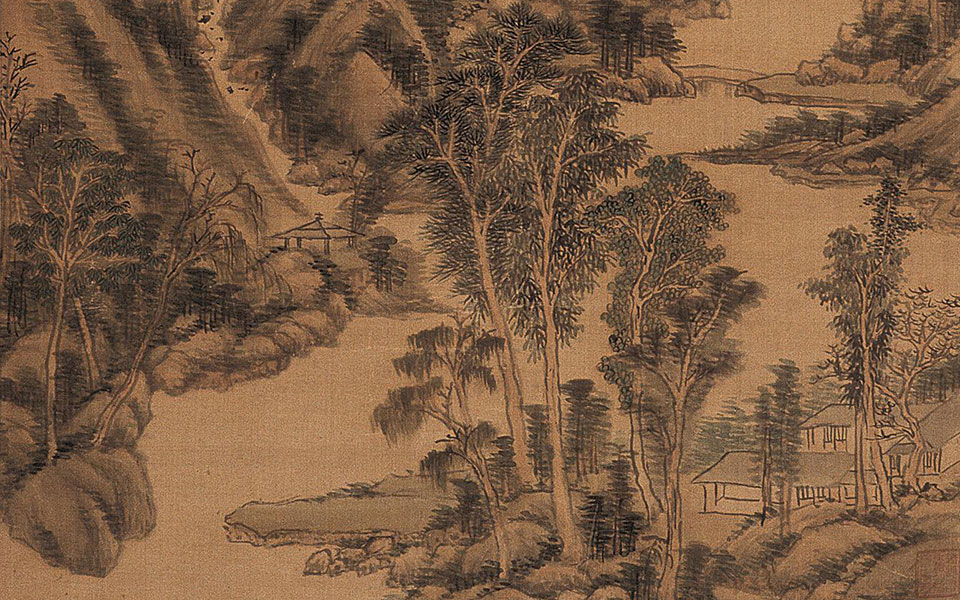 仿黄公望山水图中国美术馆高清_王原祁仿黄公望山水图中国美术馆高清_仿黄公望山水图中国美术馆王原祁高清_王原祁_清代
