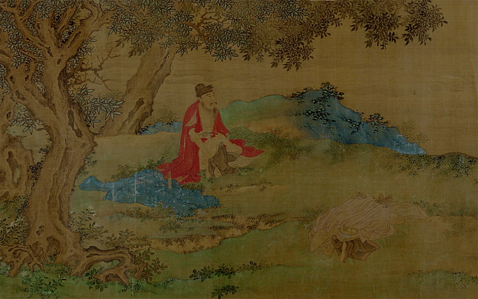 浴马图卷高清_佚名高清_元代高清_大都会