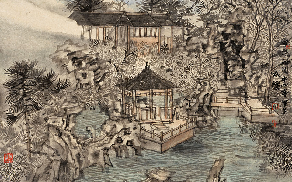 扬州写生系列四高清_扬州写生系列四程灿高清_程灿扬州写生系列四高清_程灿_当代
