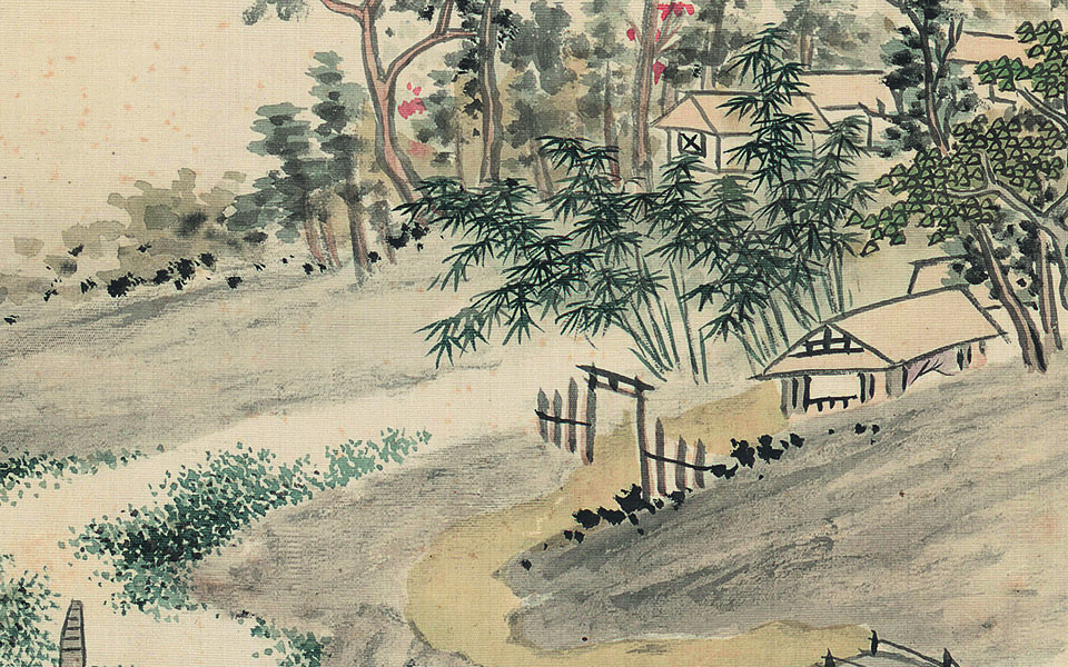 山水十二开2高清_华喦山水十二开2高清_山水十二开2华喦高清_华喦_清代