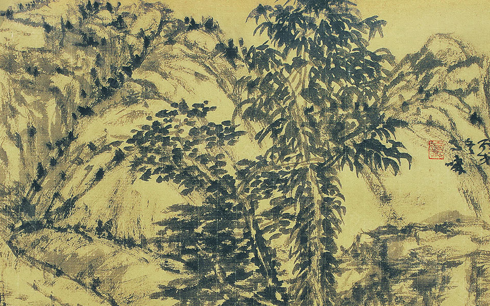 溪山清流图高清_溪山清流图马啸高清_马啸溪山清流图高清_马啸_当代