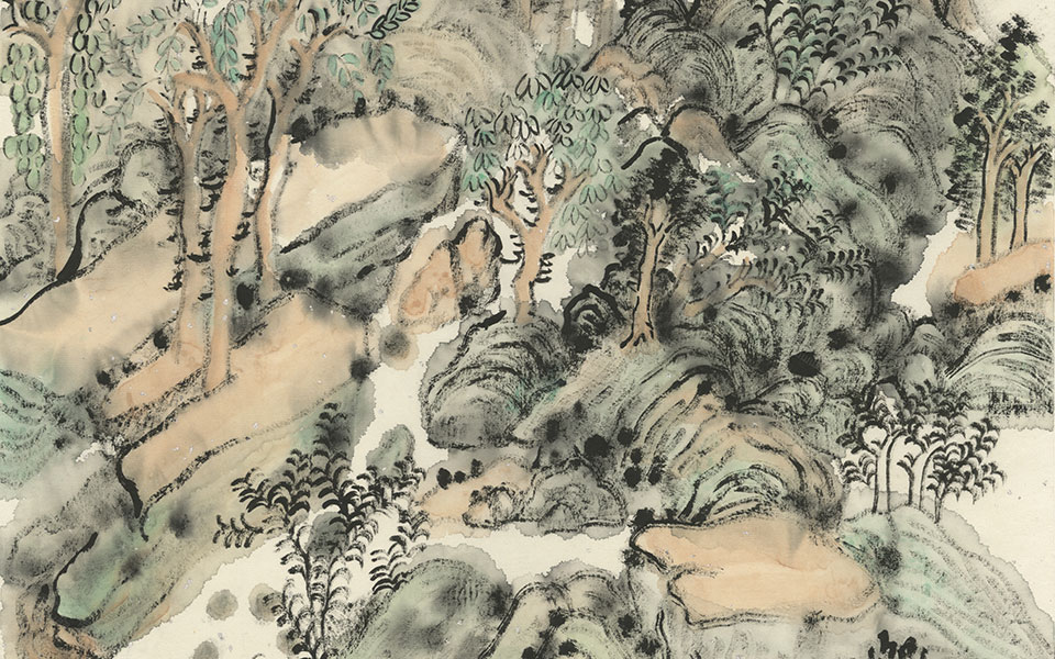 山水作品纸本设色2009（8）高清_张筱膺山水作品纸本设色2009（8）高清_山水作品纸本设色2009（8）张筱膺高清_张筱膺_当代_24cm×52cm