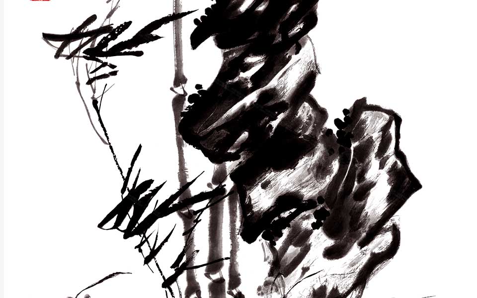 风竹图高清_风竹图李方膺高清_李方膺风竹图高清_李方膺_清代