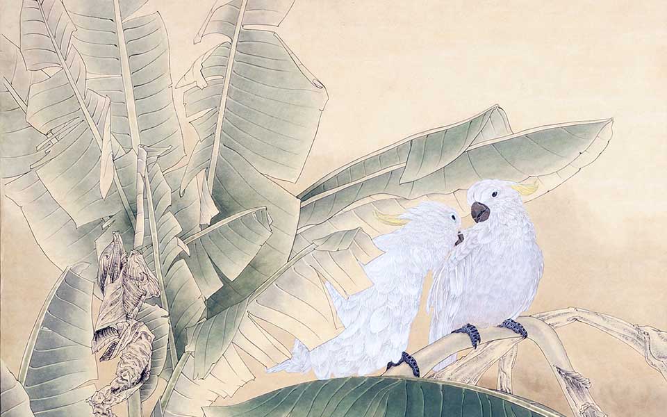 2013哈尔滨师范美术学院毕业展作品 丛蕴博 邂逅芭蕉170cmX90cm高清