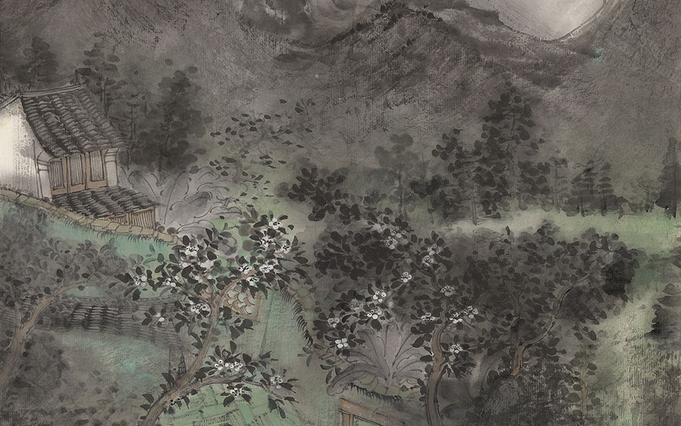 杜甫大雨诗意图高清_杜甫大雨诗意图任赛高清_任赛杜甫大雨诗意图高清_任赛_当代
