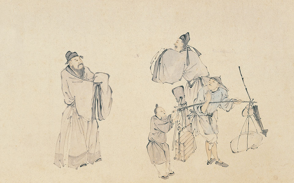送别图高清_佚名送别图高清_送别图佚名高清_佚名_宋代_纸本26x170