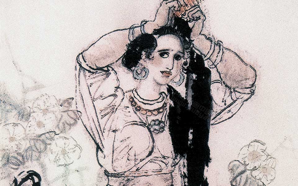 《傣家女》高清_《傣家女》杨晓阳高清_杨晓阳《傣家女》高清_杨晓阳_当代