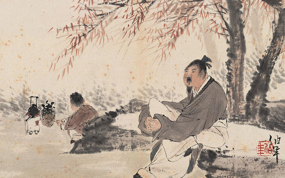 茗茶待品高清_茗茶待品任伯年高清_任伯年茗茶待品高清_任伯年_清代