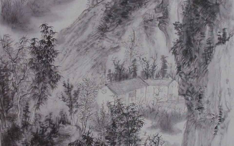 水墨山水5高清_水墨山水5徐右冰高清_徐右冰水墨山水5高清_徐右冰_当代
