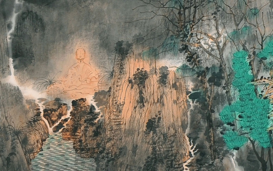 精神家园 夜归鹿门上歌诗意图高清_精神家园 夜归鹿门上歌诗意图卢禹舜高清_卢禹舜精神家园 夜归鹿门上歌诗意图高清