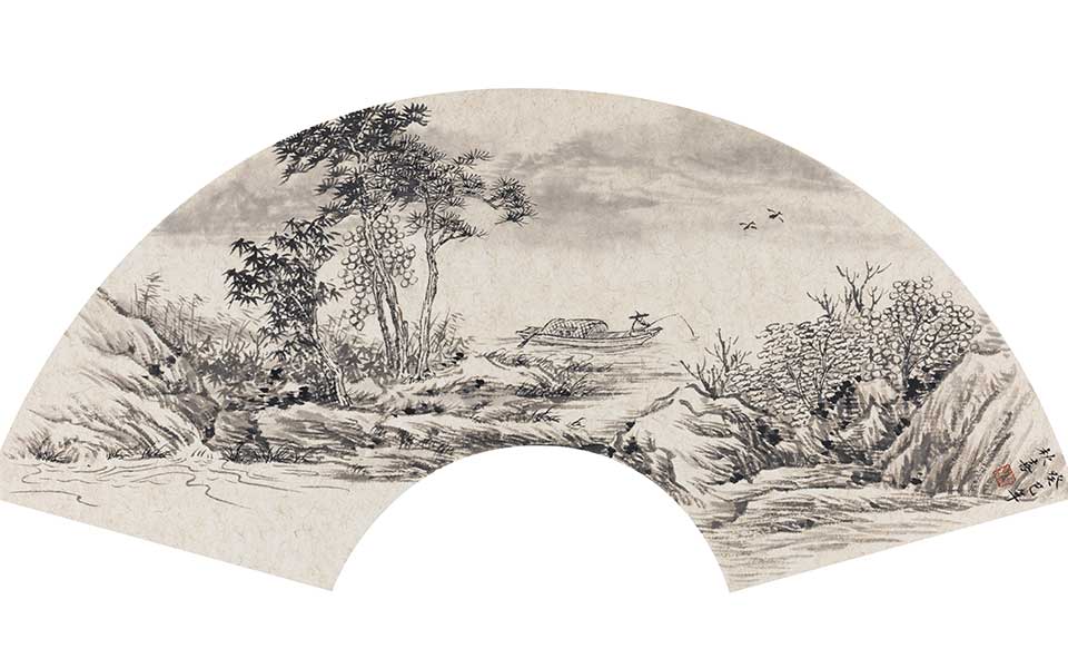 山水涵清晖小品3高清_山水涵清晖小品3李秋喜高清_李秋喜山水涵清晖小品3高清_李秋喜_当代