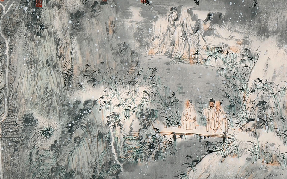 精神家园 早寒有怀诗意图高清_精神家园 早寒有怀诗意图卢禹舜高清_卢禹舜精神家园 早寒有怀诗意图高清