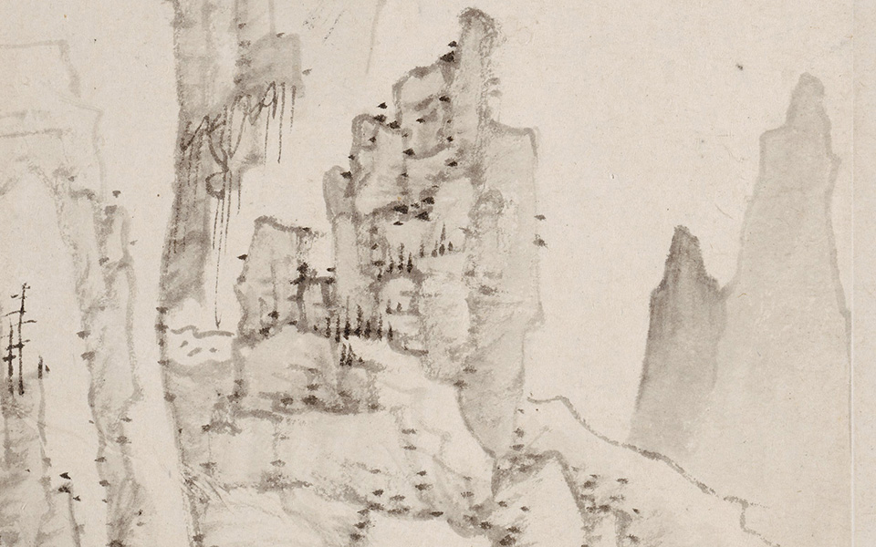 山水册页高清_弘仁山水册页高清_山水册页弘仁高清_弘仁_明代_纳尔逊艾金斯博物馆