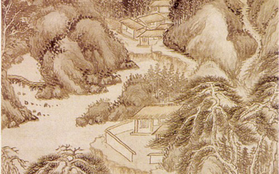 云壑松阴高清_王鉴云壑松阴高清_云壑松阴王鉴高清_王鉴_清代