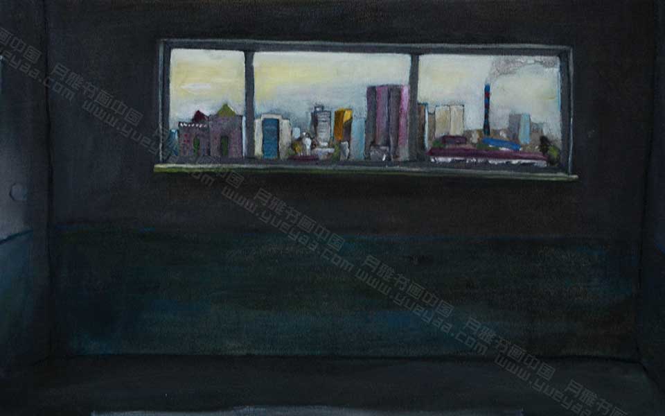 2013哈尔滨师范美术学院毕业展作品 刘乔 油画作品荏苒之光140x70cm高清