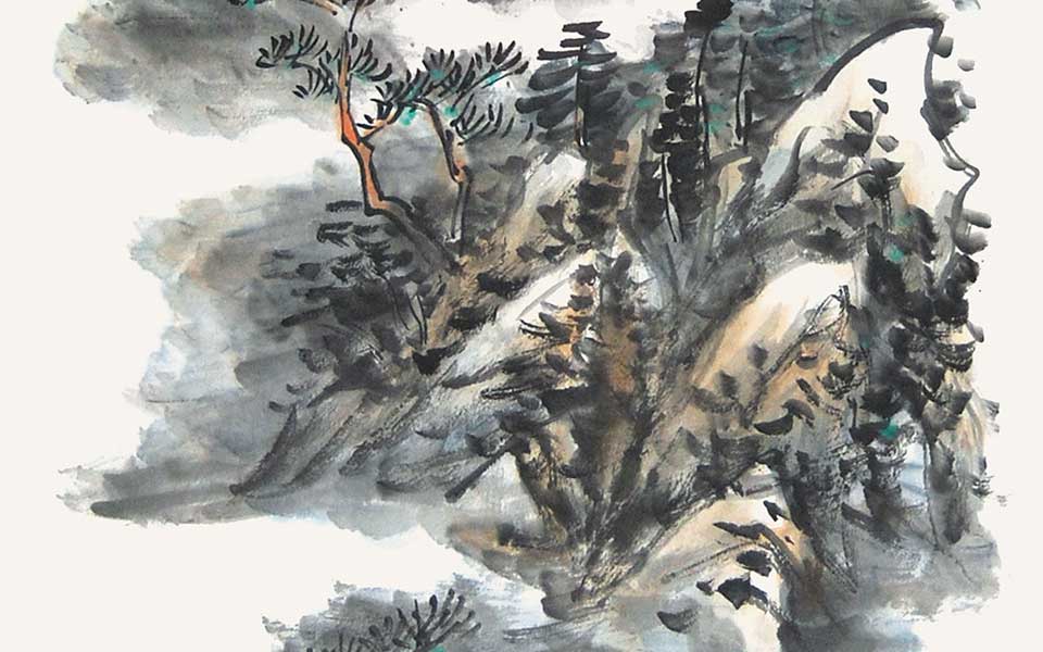 春山听雨高清_春山听雨李毅峰高清_李毅峰春山听雨高清_李毅峰_当代