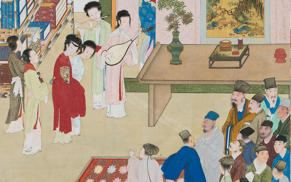 金瓶梅插图高清_佚名金瓶梅插图高清_金瓶梅插图佚名高清_佚名_清代_六幅_纳尔逊艾特金斯艺术博物馆藏