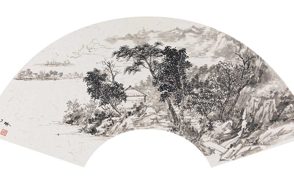 山水涵清晖小品5高清_山水涵清晖小品5李秋喜高清_李秋喜山水涵清晖小品5高清_李秋喜_当代
