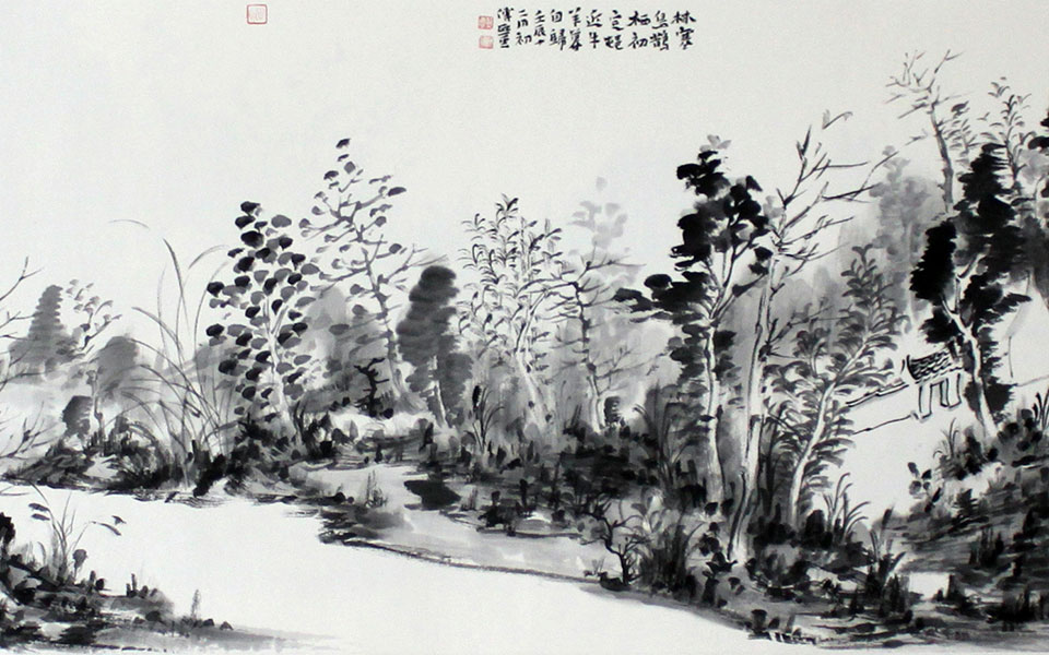 林寒鸟鹊栖初定高清_林寒鸟鹊栖初定付熙云高清_付熙云林寒鸟鹊栖初定高清_付熙云_当代