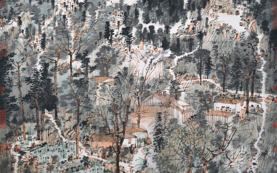 河山锦绣（山东写生）高清_河山锦绣（山东写生）卢禹舜高清_卢禹舜河山锦绣（山东写生）高清