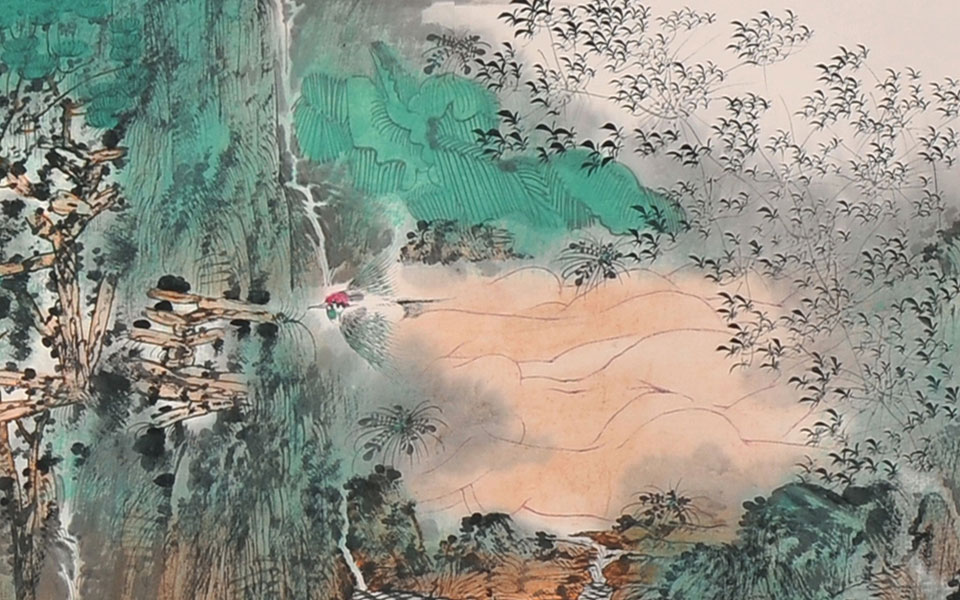 精神家园 山中逢道士云公诗意图高清_精神家园 山中逢道士云公诗意图卢禹舜高清_卢禹舜精神家园 山中逢道士云公诗意图高清