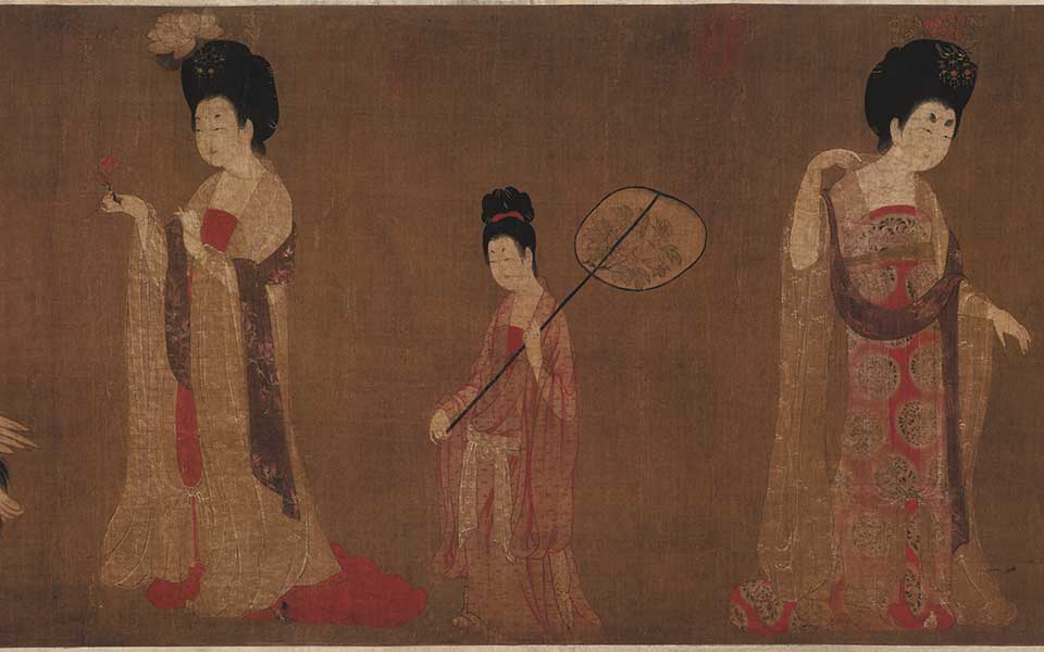 簪花仕女图高清_周昉簪花仕女图高清_簪花仕女图周昉高清_周昉_唐代