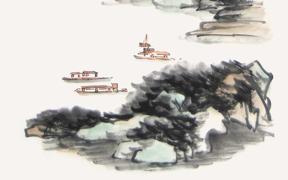 溪山晴雪高清_溪山晴雪李毅峰高清_李毅峰溪山晴雪高清_李毅峰_当代