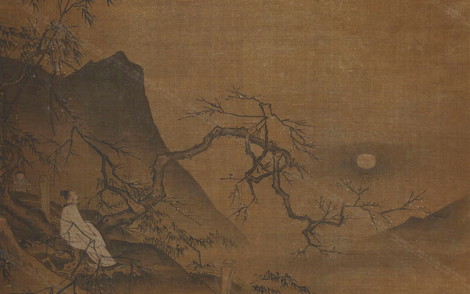 林和靖图高清_马远林和靖图高清_林和靖图马远高清_马远_宋代_24.5×38.6