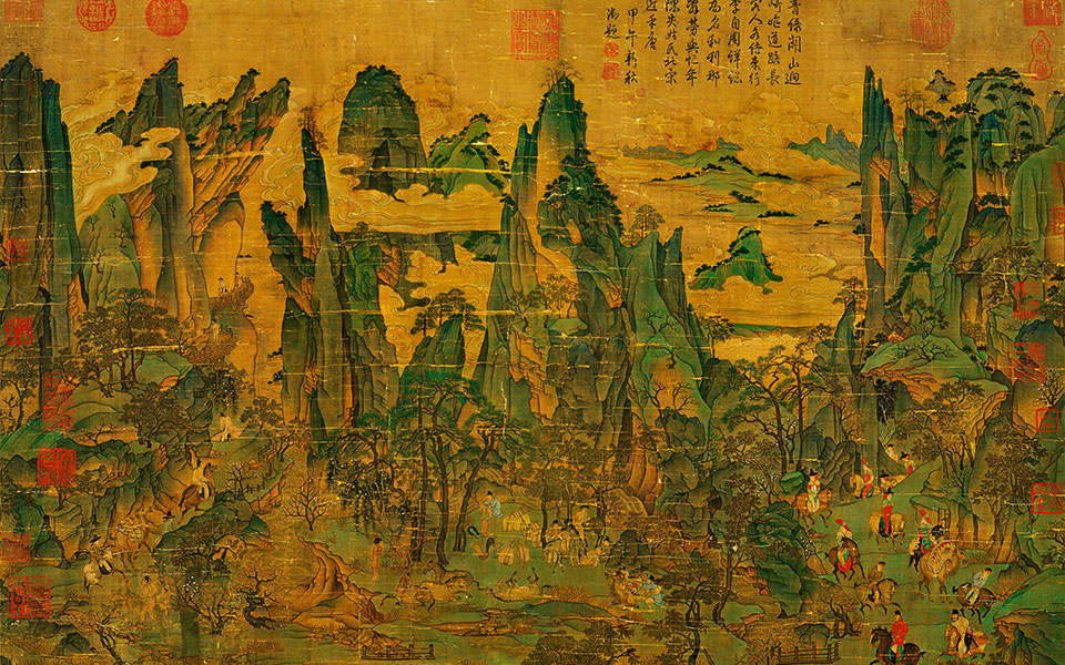 明皇幸蜀图高清_佚名明皇幸蜀图高清_明皇幸蜀图佚名高清_佚名_唐代