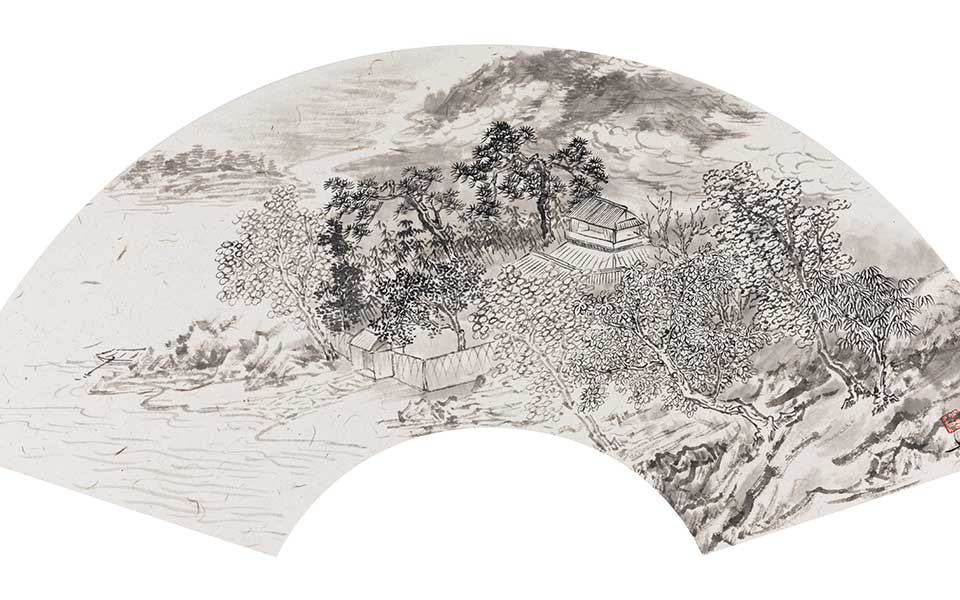 山水涵清晖小品8高清_山水涵清晖小品8李秋喜高清_李秋喜山水涵清晖小品8高清_李秋喜_当代