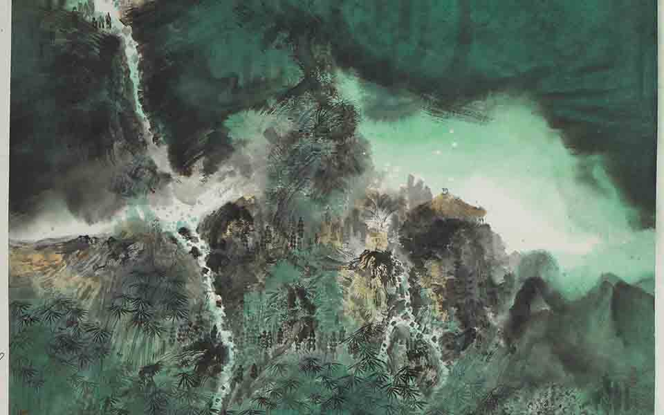 浑山碧水染苍穹高清_浑山碧水染苍穹王龙高清_王龙浑山碧水染苍穹高清_王龙_当代 