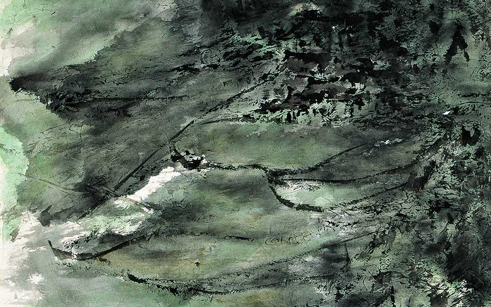 水墨作品 雨水之一高清