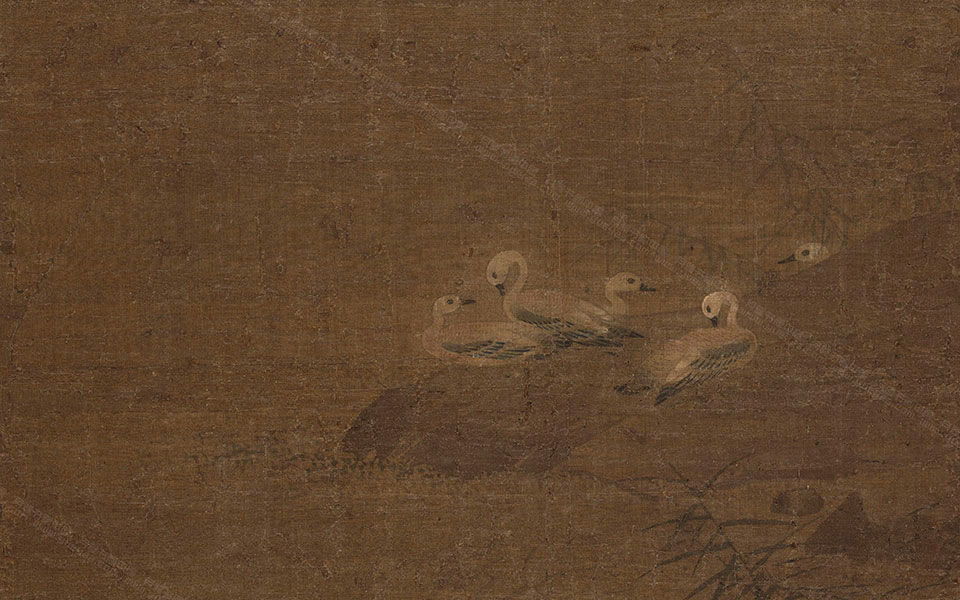 雁图高清_惠崇雁图高清_雁图惠崇高清_惠崇_宋代_29.3×32.1