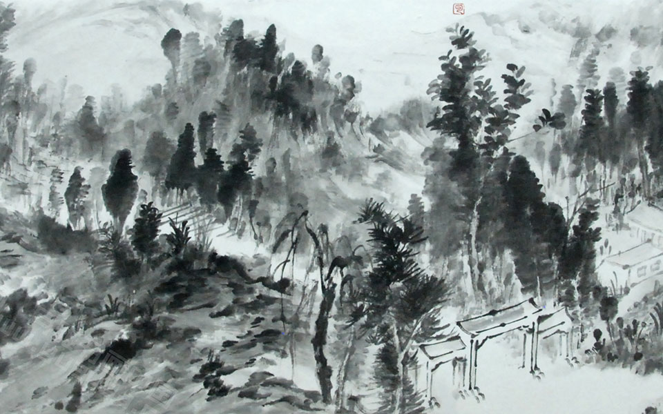 忆写王项岩图高清_忆写王项岩图付熙云高清_付熙云忆写王项岩图高清_付熙云_当代