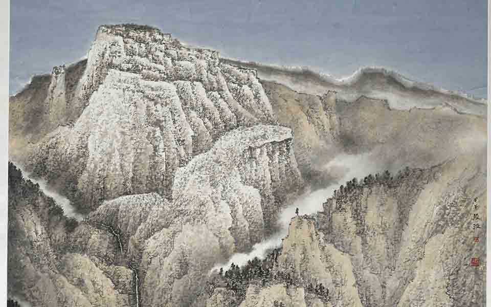 蒙山沂水高清_蒙山沂水陆波高清_陆波蒙山沂水高清_陆波_当代