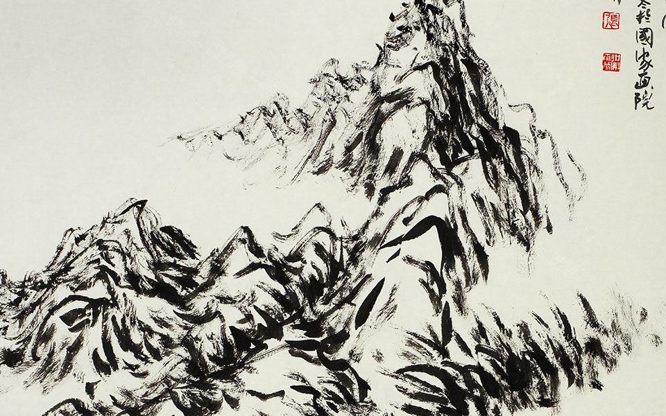 云山图高清_云山图张宏林高清_张宏林云山图高清_张宏林_当代