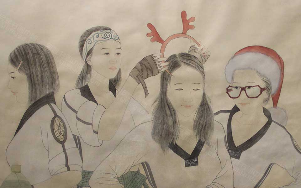 2013天津美院毕业展国画作品071高清