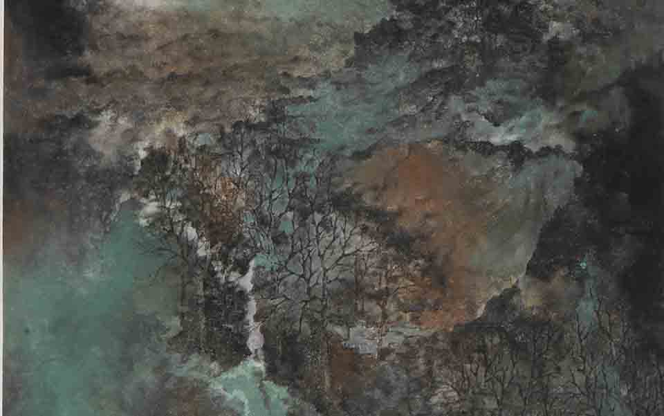 秋林远岫高清_秋林远岫周华平高清_周华平秋林远岫高清_周华平_当代