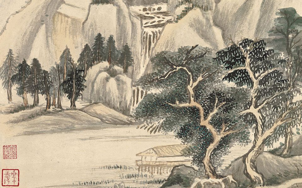山水仿古册高清_董其昌山水仿古册高清_山水仿古册董其昌高清_董其昌_明代