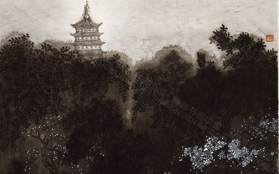 西湖远烟高清_西湖远烟任赛高清_任赛西湖远烟高清_任赛_当代