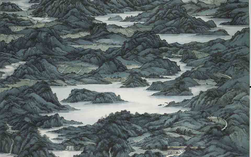 山行天地气水藏日月光高清_山行天地气水藏日月光胡良伟高清_胡良伟山行天地气水藏日月光高清_胡良伟_当代