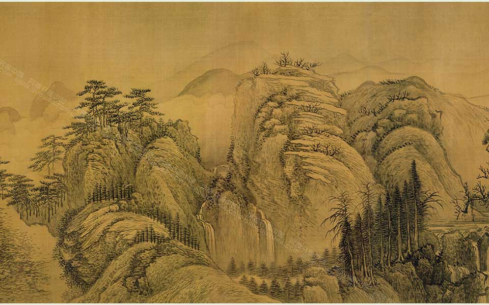 溪山行旅图卷高清_王翚溪山行旅图卷高清_溪山行旅图卷王翚高清_王翚_清代_全卷