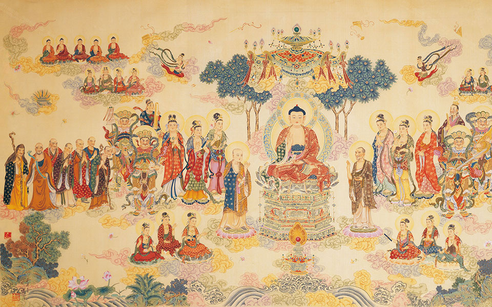 法界源流图高清_丁观鹏法界源流图高清_法界源流图丁观鹏高清_丁观鹏_清代