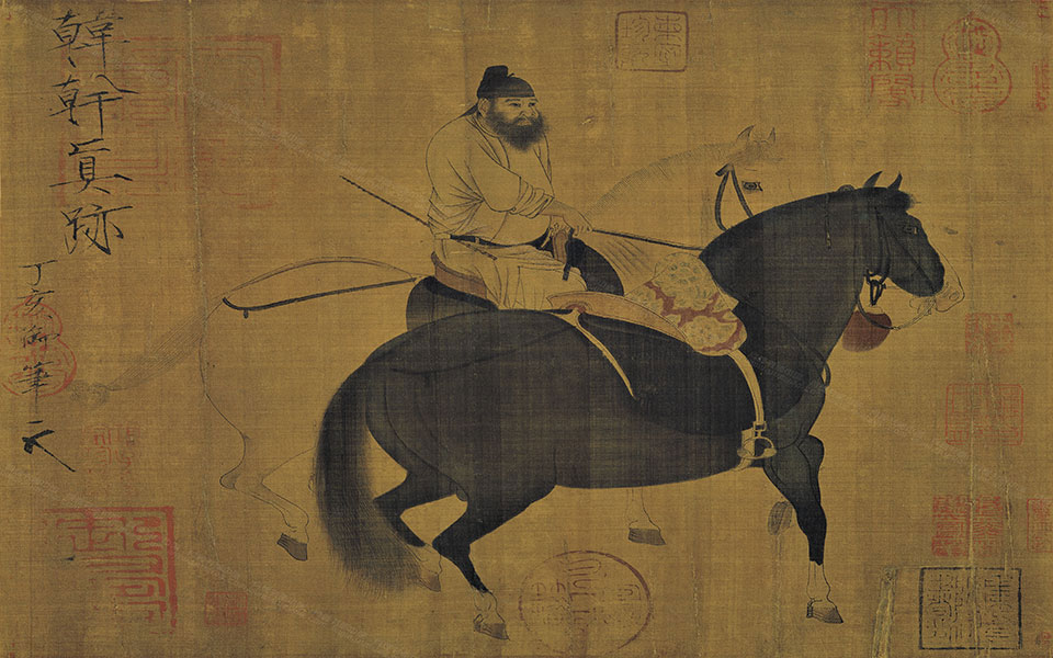 牧马图高清_韩干牧马图高清_牧马图韩干高清_韩干_唐代