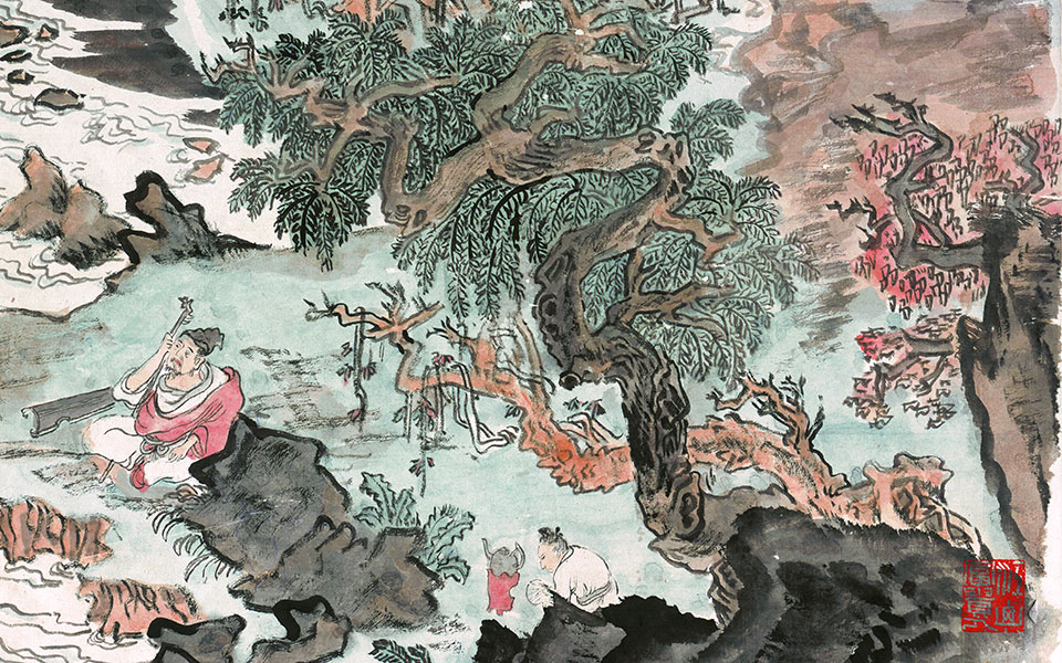 丙辰旧作庚午重题高清_陆俨少丙辰旧作庚午重题高清_丙辰旧作庚午重题陆俨少高清_陆俨少_近现代